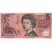 AUSTRALIA 1995 /8 . FIVE 5 DOLLAR BANKNOTE . EVANS/FRASER
